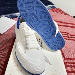 Alexander McQueen White Blue Sneakers